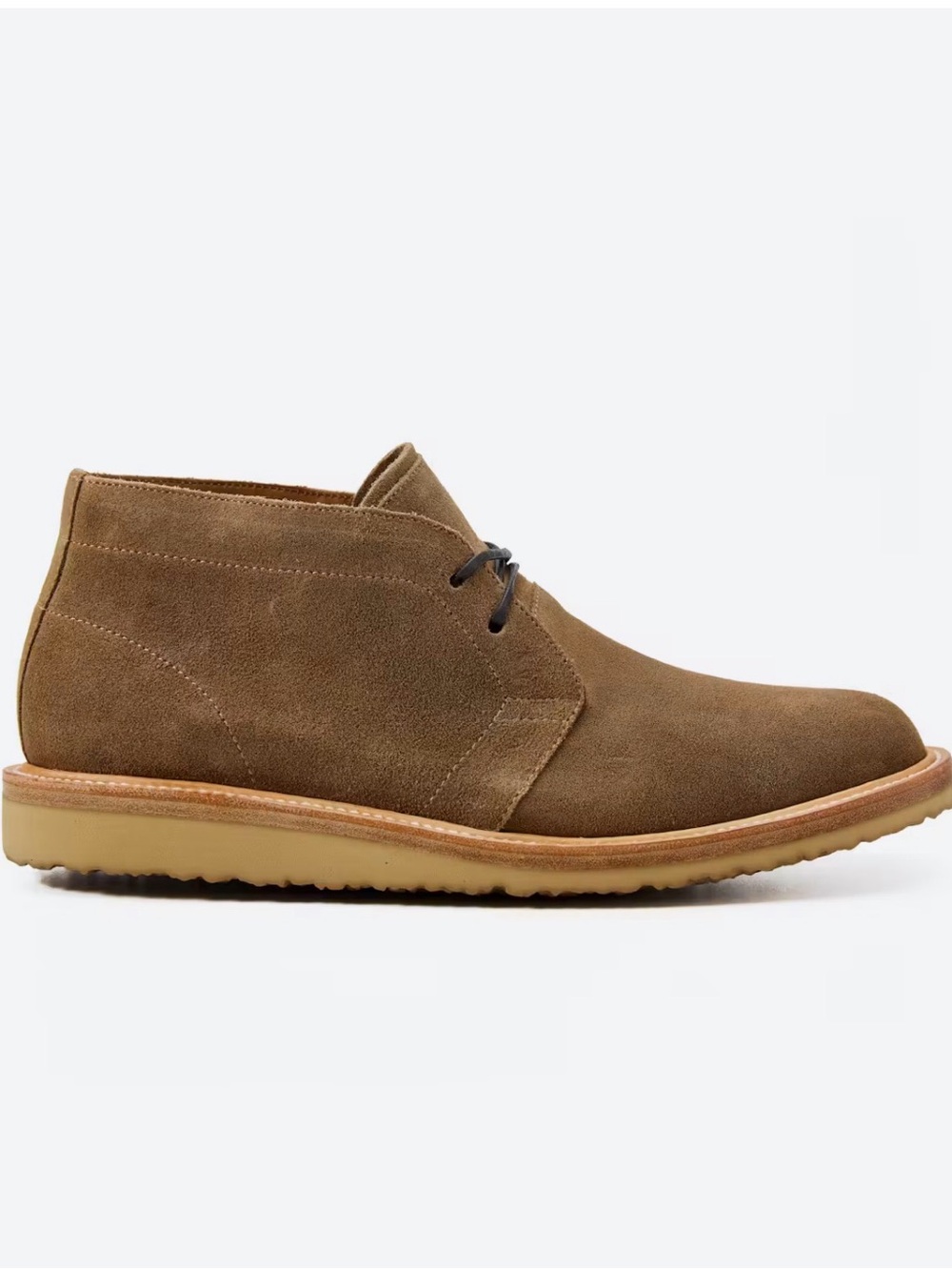 Suede Chukka Boots for Men in Olive-Tan
